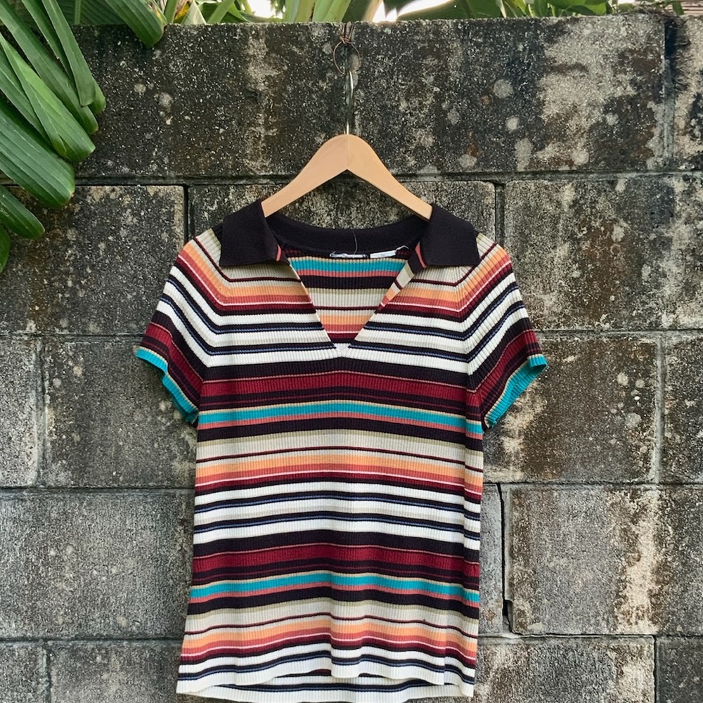 (Unbranded) - Vintage Striped Polo